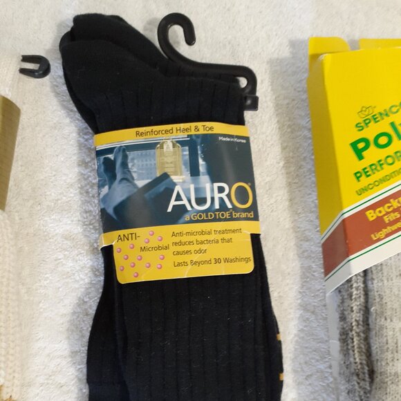 Men’s cotton socks: 4 pair - , Burlington, Auro Gold toe - Picture 3 of 5